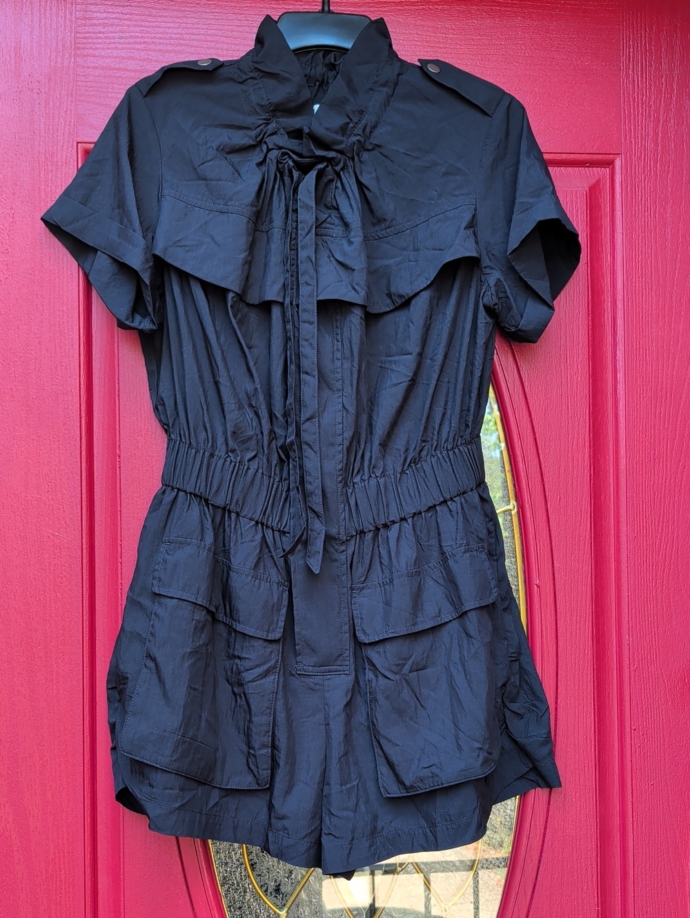 KBB by Kahlana  Women's Short Sleeve Romper - Navy Blue